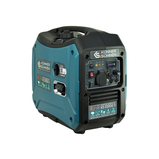 KS2000iGSPortableLPG-PetrolInverterGeneratorFrontSideView2