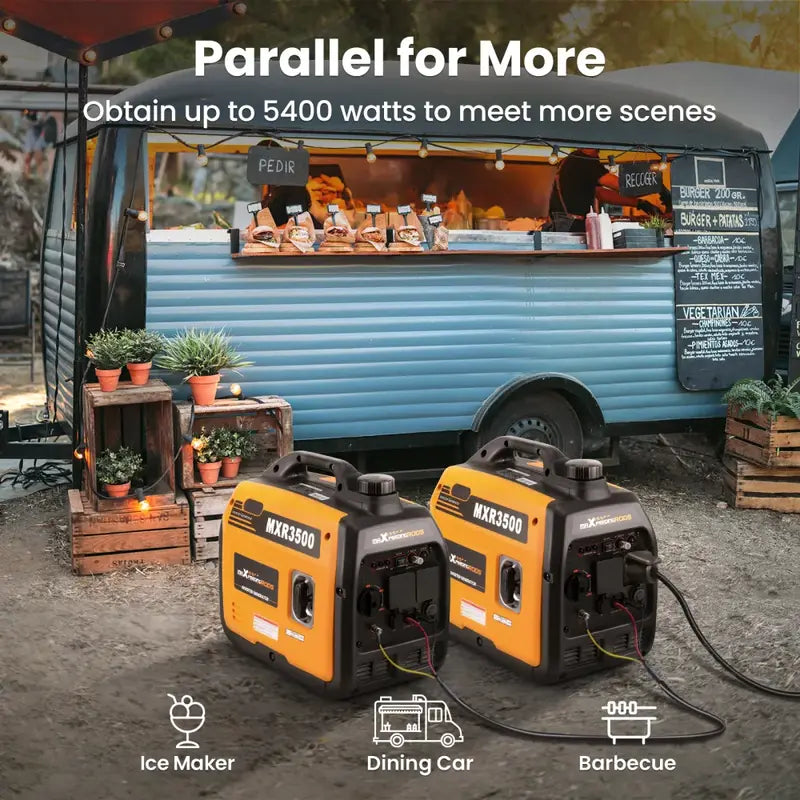 MXR3500 Petrol Inverter Generator Parallel Operation