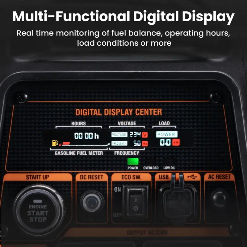 MXR3500S Dual Fuel Generator Control Panel