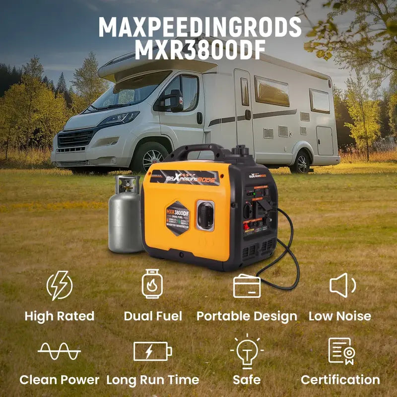 MXR3800DF Petrol/LPG inverter Generator Features