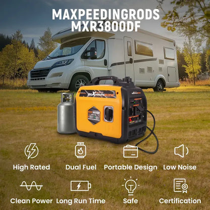 MXR3800DF Petrol/LPG inverter Generator Features