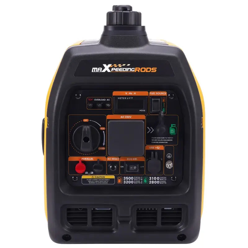 MXR3800DF Petrol/LPG inverter Generator Front Panel