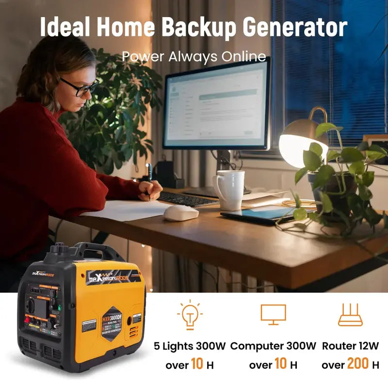 MXR3800DF Petrol/LPG inverter Generator Indoor Times