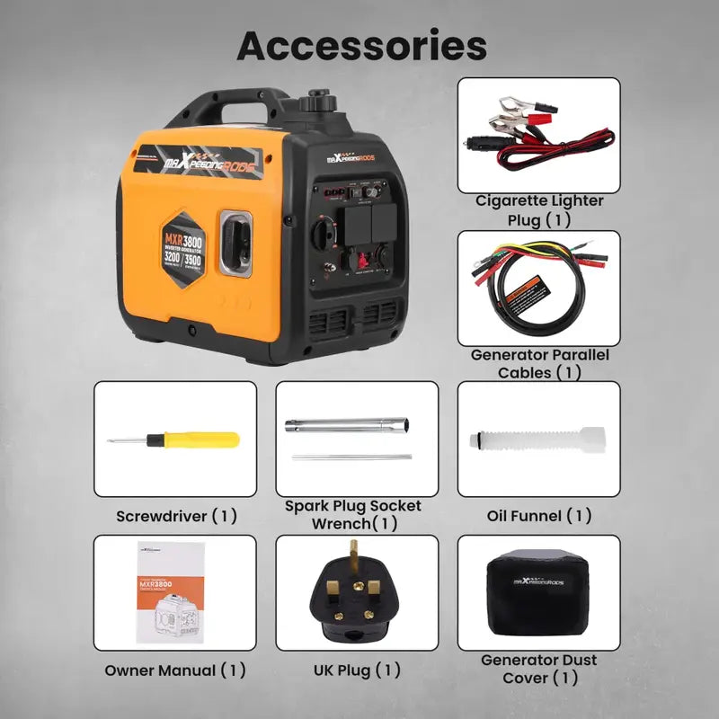 MXR3800 Portable Inverter Generator Accessories