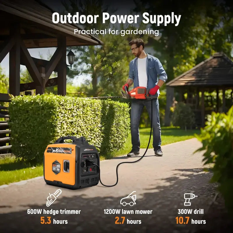 MXR3800 Portable Inverter Generator Outdoor Times