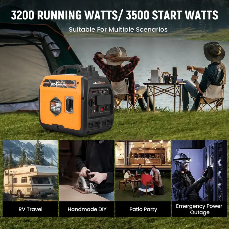 MXR3800 Portable Inverter Generator Use Cases