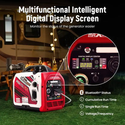 MXR4000GT Portable Inverter Generator Display Screen