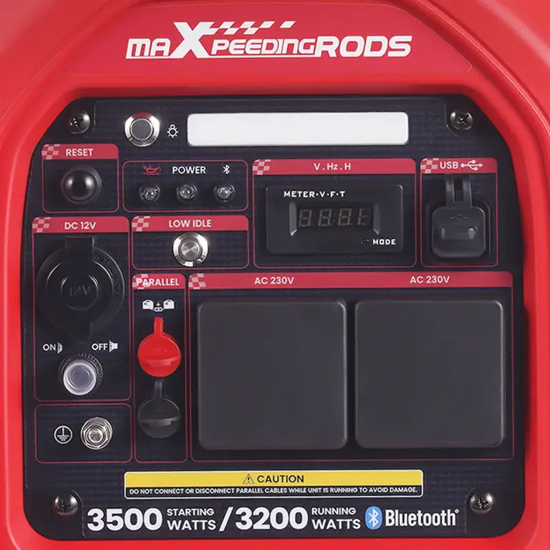 MXR4000 Petrol Inverter Generator Display