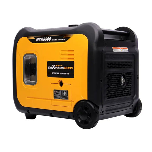 MXR5500 portable generator with branding on a white background
