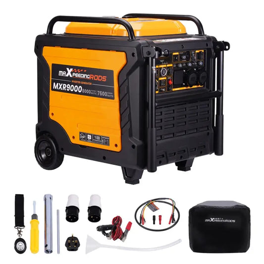 MaxeedingRods MXR9000 generator with accessories on a white background
